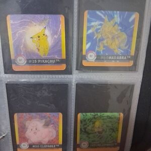 1999 Pokémon Topps Hologram Full Sticker Set 1–40 + Extras